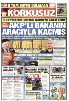 KORKUSUZ 22 Ağustos 2026 gazete manşeti
