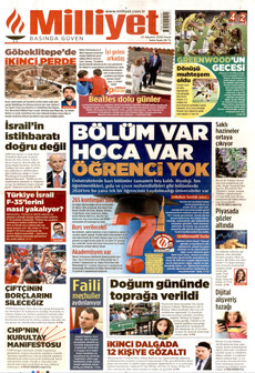 MİLLİYET 23 Ağustos 2026 gazete manşeti