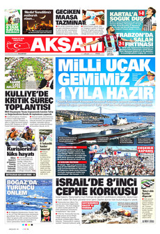 AKŞAM 24 Ağustos 2026 gazete manşeti