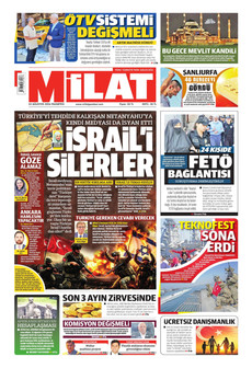 MİLAT 24 Ağustos 2026 gazete manşeti