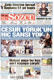 SÖZCÜ 25 Ağustos 2026 gazete manşeti