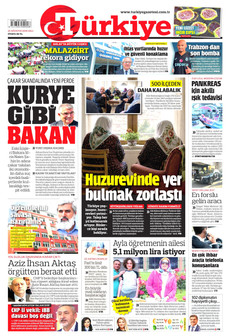 TÜRKİYE GAZETESİ 25 Ağustos 2026 gazete manşeti