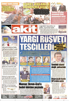 YENİ AKİT 25 Ağustos 2026 gazete manşeti