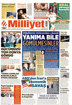 MİLLİYET 25 Ağustos 2026 gazete manşeti