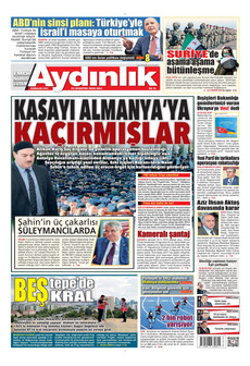 AYDINLIK GAZETESİ 25 Ağustos 2026 gazete manşeti