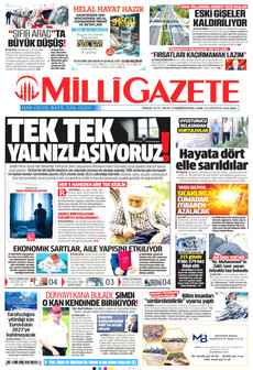 MİLLİ GAZETE 25 Ağustos 2026 gazete manşeti