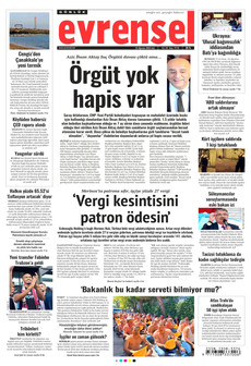 EVRENSEL 25 Ağustos 2026 gazete manşeti