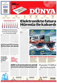 DÜNYA 25 Ağustos 2026 gazete manşeti