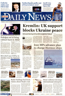 HÜRRİYET DAİLY NEWS 25 Ağustos 2026 gazete manşeti