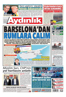 AYDINLIK GAZETESİ 26 Ağustos 2026 gazete manşeti