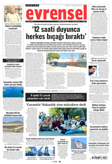 EVRENSEL 26 Ağustos 2026 gazete manşeti