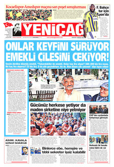 YENİÇAĞ 26 Ağustos 2026 gazete manşeti