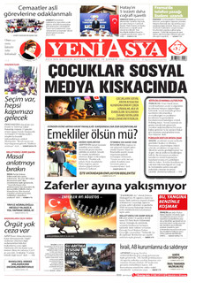YENİ ASYA 26 Ağustos 2026 gazete manşeti