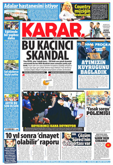 KARAR 27 Ağustos 2026 Gazete Manşeti Küçük
