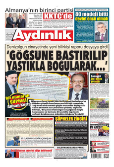 AYDINLIK GAZETESİ 27 Ağustos 2026 gazete manşeti