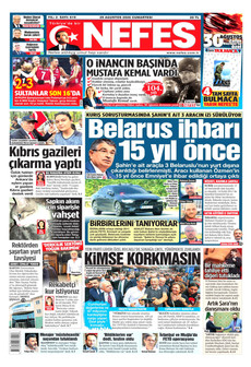 NEFES 29 Ağustos 2026 gazete manşeti