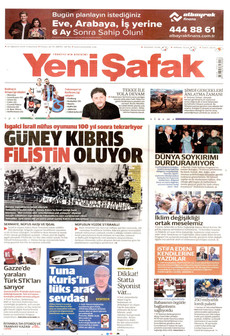 YENİ ŞAFAK 29 Ağustos 2026 gazete manşeti