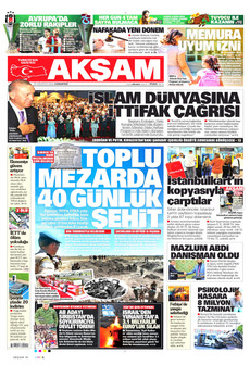 AKŞAM 29 Ağustos 2026 gazete manşeti
