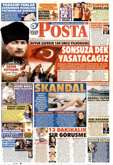 POSTA 30 Ağustos 2026 Gazete Manşeti Küçük