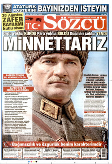 SÖZCÜ 30 Ağustos 2026 gazete manşeti