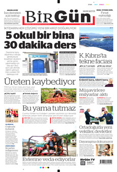 BİRGÜN 31 Ağustos 2026 gazete manşeti