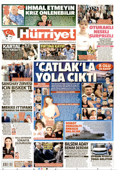 HÜRRİYET 1 Eylül 2026 gazete manşeti