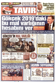 TAVIR GAZETESİ 2 Eylül 2026 Gazete Manşeti Küçük