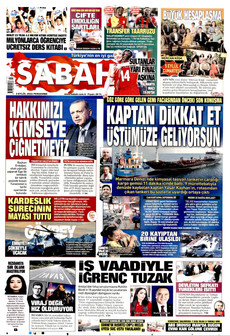 SABAH 3 Eylül 2026 Gazete Manşeti Küçük