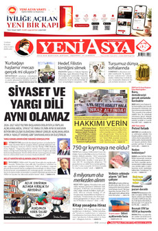 YENİ ASYA 3 Eylül 2026 Gazete Manşeti Küçük