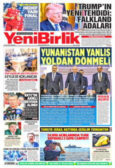 YENİBİRLİK 3 Eylül 2026 Gazete Manşeti Küçük