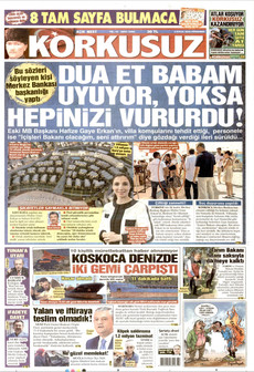KORKUSUZ 3 Eylül 2026 Gazete Manşeti Küçük