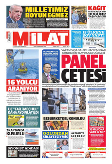 MİLAT 5 Eylül 2026 gazete manşeti