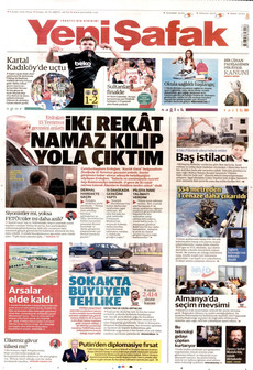 YENİ ŞAFAK 6 Eylül 2026 gazete manşeti