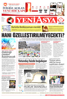 YENİ ASYA 6 Eylül 2026 gazete manşeti