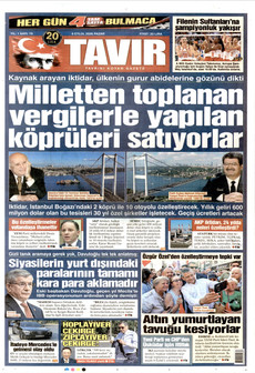 TAVIR GAZETESİ 6 Eylül 2026 gazete manşeti