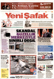 YENİ ŞAFAK 8 Eylül 2026 Gazete Manşeti Küçük