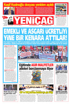 YENİÇAĞ 8 Eylül 2026 gazete manşeti