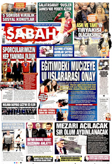 SABAH 9 Eylül 2026 Gazete Manşeti Küçük