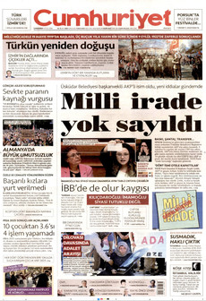 CUMHURİYET 9 Eylül 2026 Gazete Manşeti Küçük