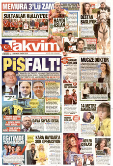 TAKVİM 9 Eylül 2026 Gazete Manşeti Küçük