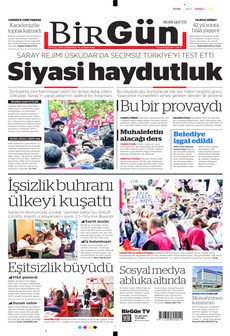 BİRGÜN 9 Eylül 2026 gazete manşeti