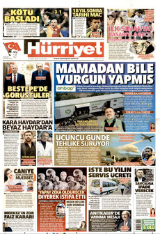 HÜRRİYET 10 Eylül 2026 gazete manşeti