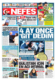 NEFES 11 Eylül 2026 gazete manşeti