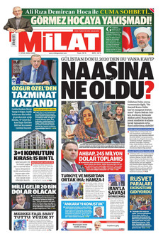 MİLAT 11 Eylül 2026 gazete manşeti