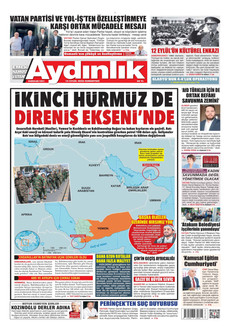AYDINLIK GAZETESİ 12 Eylül 2026 gazete manşeti