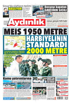 AYDINLIK GAZETESİ 13 Eylül 2026 gazete manşeti