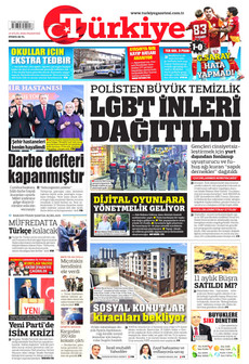 TÜRKİYE GAZETESİ 14 Eylül 2026 gazete manşeti