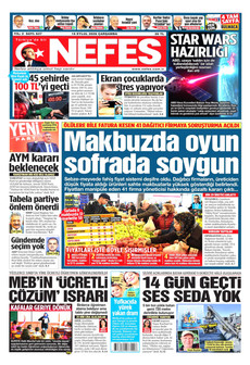 NEFES 16 Eylül 2026 Gazete Manşeti Küçük