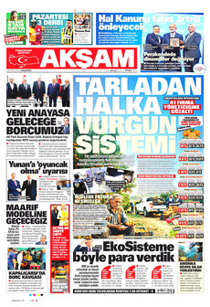AKŞAM 16 Eylül 2026 Gazete Manşeti Küçük