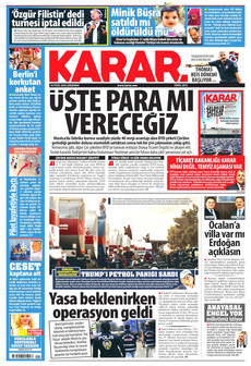 KARAR 16 Eylül 2026 gazete manşeti
